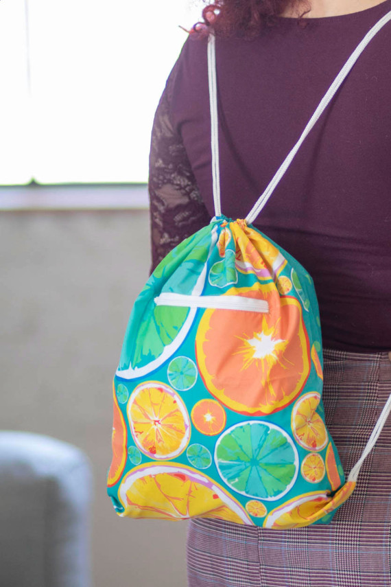 CreaDraw Zip RPET vak na stažení šňůrkou na zakázku