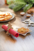 Julmiddag sada kroužků na ubrousky