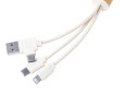Paplen přívěšek na klíče s USB nabíjecím kabelem