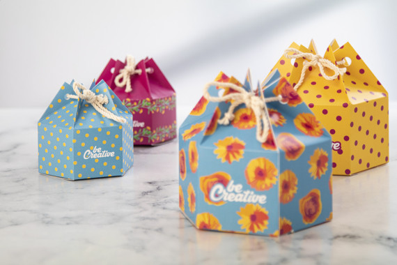 CreaBox HexaCord S šestihranná dárková krabička