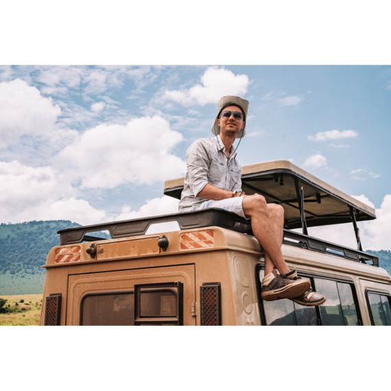 BLASS. 100% polyesterová safari čepice (160 g/m²)