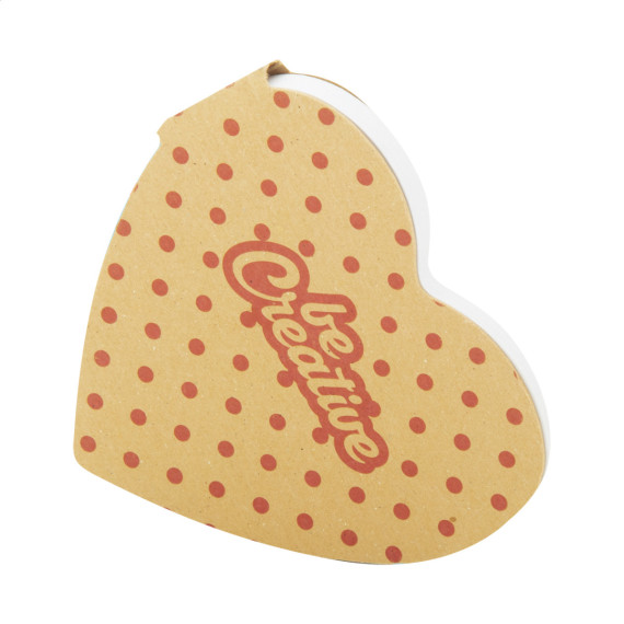 CreaStick Heart Eco bloček se samolepícími lístky na zakázku