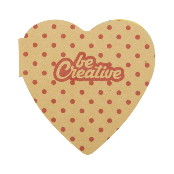 CreaStick Heart Eco bloček se samolepícími lístky na zakázku