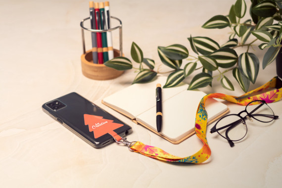 Subyard Mobile Xmas Safe lanyard s držákem mobilního telefonu RPET na zakázku