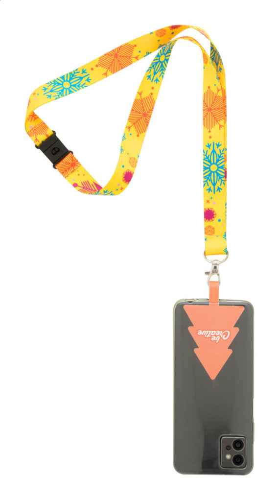 Subyard Mobile Xmas Safe lanyard s držákem mobilního telefonu RPET na zakázku