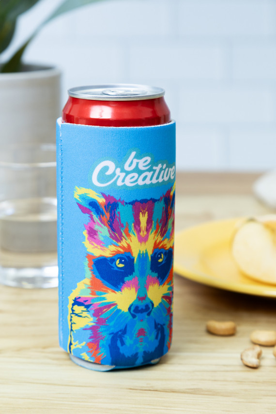 PrintCan Slim RPET chladící obal na plechovku