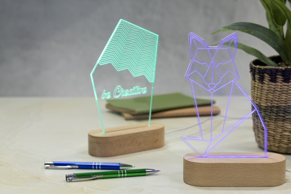 Woodify LED světelná trofej