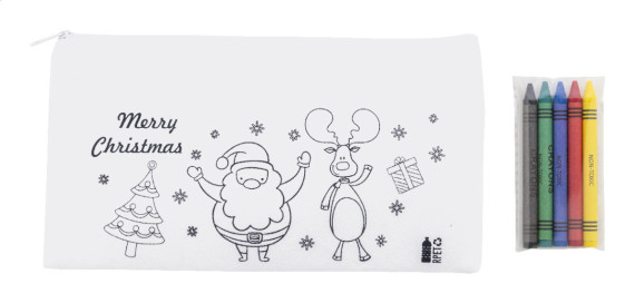 Julfar Draw vánoční pouzdro na pastelky na vybarvení
