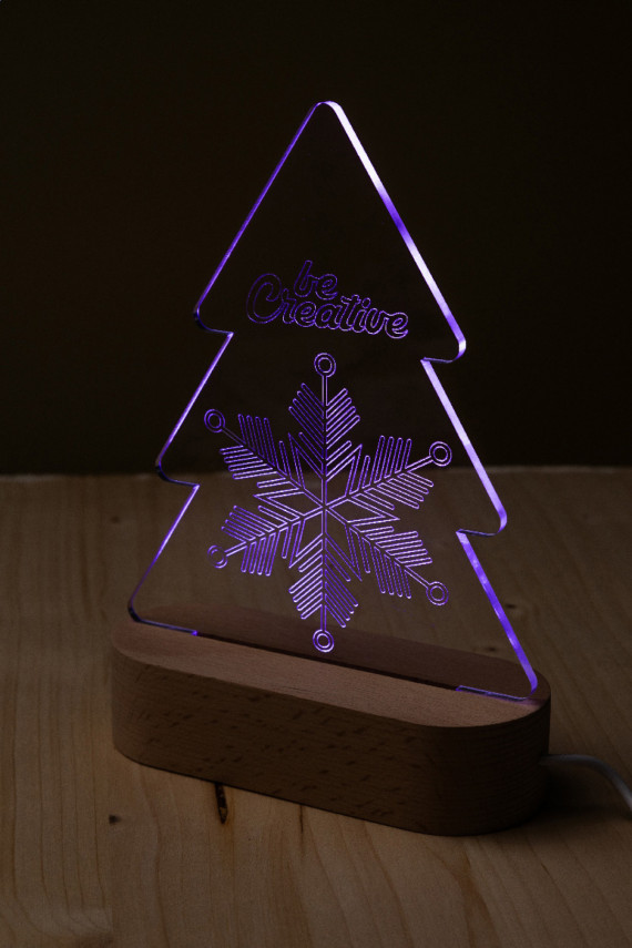 Woodify Xmas LED světelná trofej na vánoční stromeček