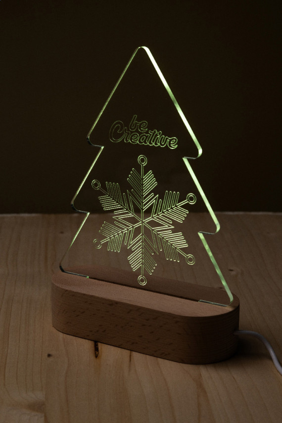Woodify Xmas LED světelná trofej na vánoční stromeček