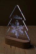 Woodify Xmas LED světelná trofej na vánoční stromeček