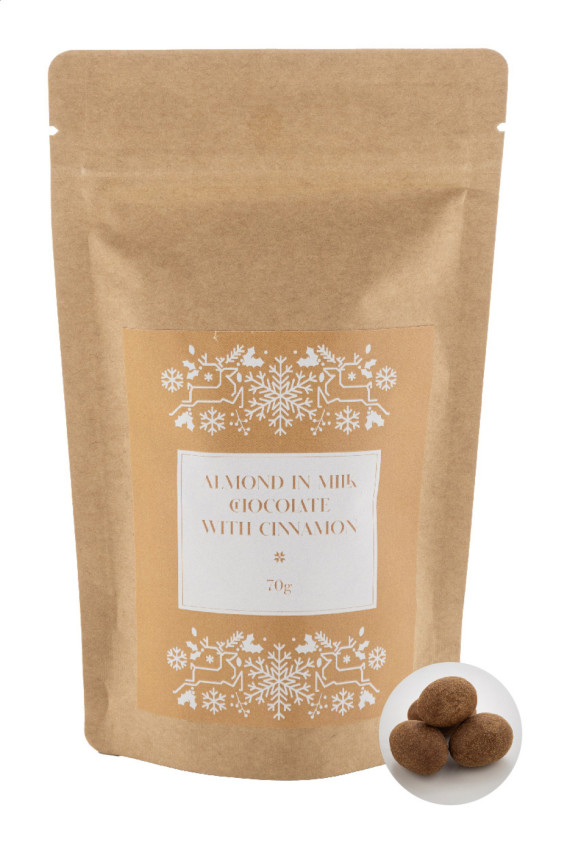 Cinnanut čokoláda, skořice, mandle, 70g