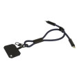 CuffCharge 60W RPET kabel s náramkem na mobil