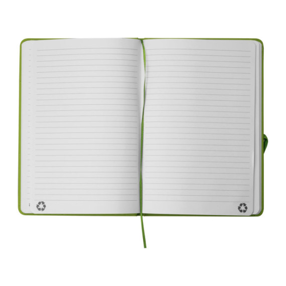 A5 notebook made of recycled paper
