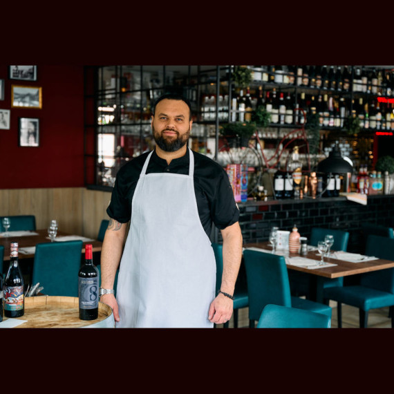 Bavlněná zástěra Grillmeister 170 g/m²