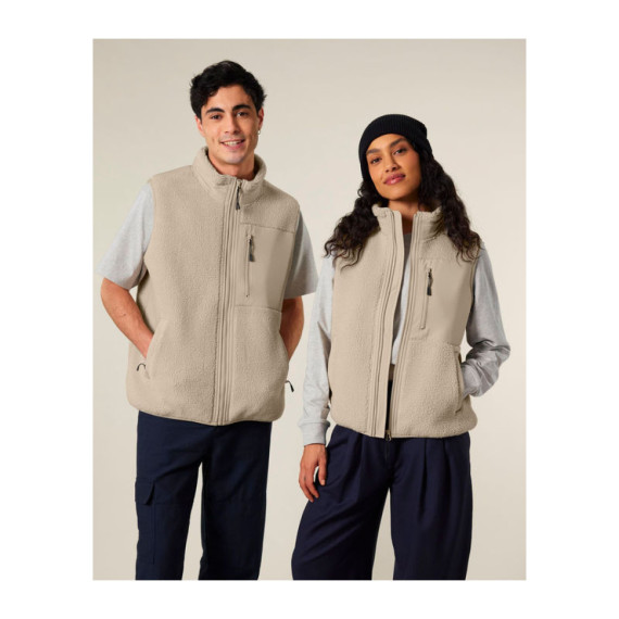 Liner unisex sherpa bunda bez rukávů