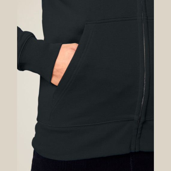 Connector 2.0 unisex medium fit mikina na zip s ka