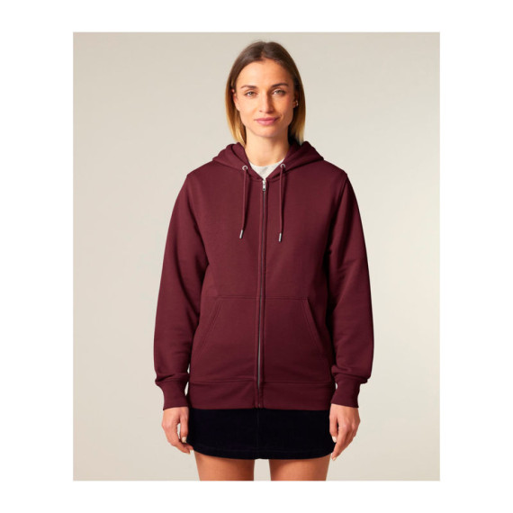 Connector 2.0 unisex medium fit mikina na zip s ka