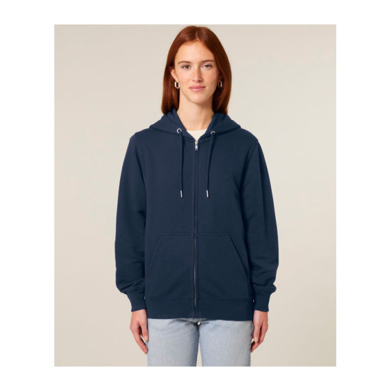 Connector 2.0 unisex medium fit mikina na zip s ka