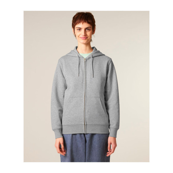 Connector 2.0 unisex medium fit mikina na zip s ka