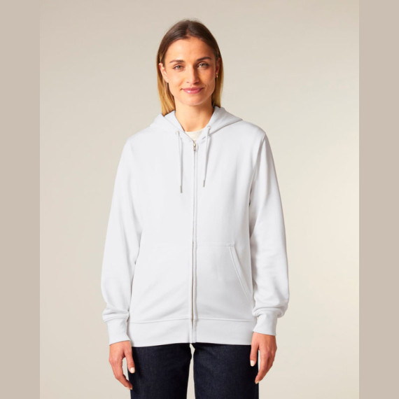 Connector 2.0 unisex medium fit mikina na zip s ka