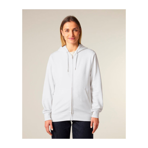 Connector 2.0 unisex medium fit mikina na zip s ka