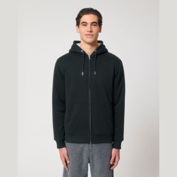 Hygger Sherpa unisex podšitá mikina na zip s kapuc