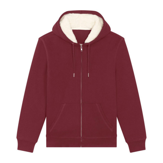 Hygger Sherpa unisex podšitá mikina na zip s kapuc