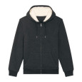 Hygger Sherpa unisex podšitá mikina na zip s kapuc
