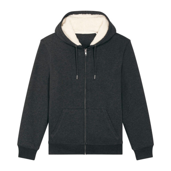 Hygger Sherpa unisex podšitá mikina na zip s kapuc