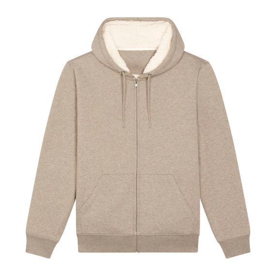 Hygger Sherpa unisex podšitá mikina na zip s kapuc