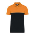 Unisex ekologické dvoubarevné polo s krátkým rukáv