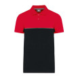 Unisex ekologické dvoubarevné polo s krátkým rukáv