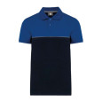 Unisex ekologické dvoubarevné polo s krátkým rukáv