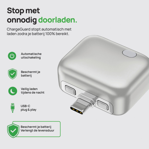 Aadaptér s automatickým odpojením ChargeGuard RCS USB-C