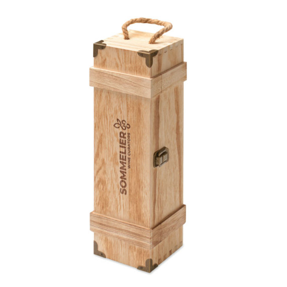 VINBOX +, Dárková krabice na víno, dřevo
