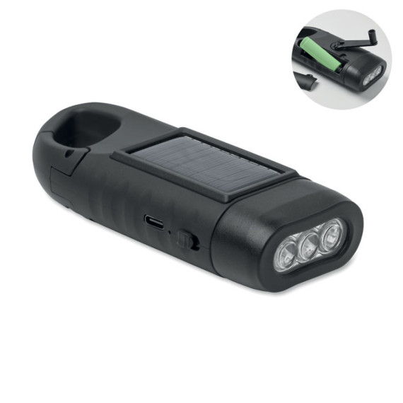CRANCH, Solární LED svítilna s dynamem