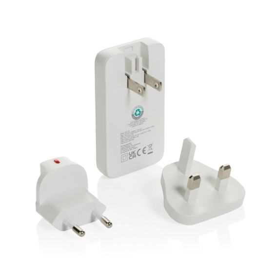 Plochá GaN nabíječka Fluxo RCS 65W s un. konektory
