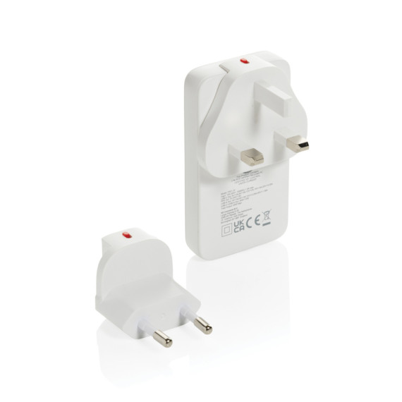 Plochá GaN nabíječka Fluxo RCS 65W s un. konektory