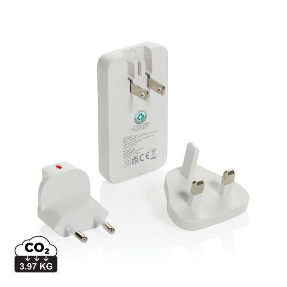 Plochá GaN nabíječka Fluxo RCS 65W s un. konektory