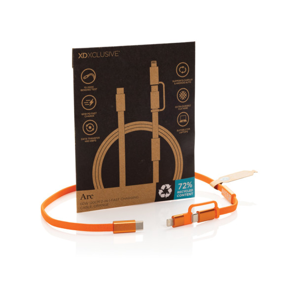 Rychlonabíjecí kabel Arc 2 v 1 z RCS 60W 120 cm