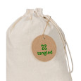 LABEL ROUND. Štítek vyrobený ze 100% recyklovaného papíru (700 g/m²) ve tvaru kruhu