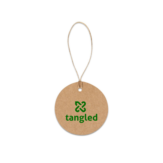 LABEL ROUND. Štítek vyrobený ze 100% recyklovaného papíru (700 g/m²) ve tvaru kruhu