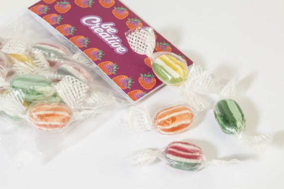 CreaCandy Header sáček s bonbóny na zakázku