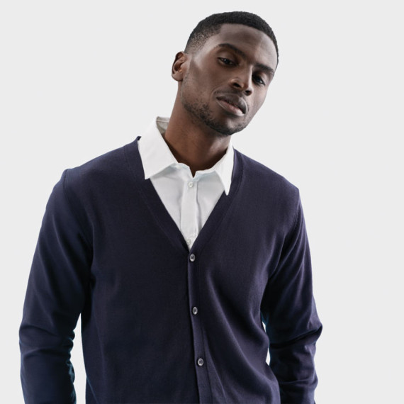 GOLDEN MEN, GOLDEN MEN V-NECK CARDIGAN