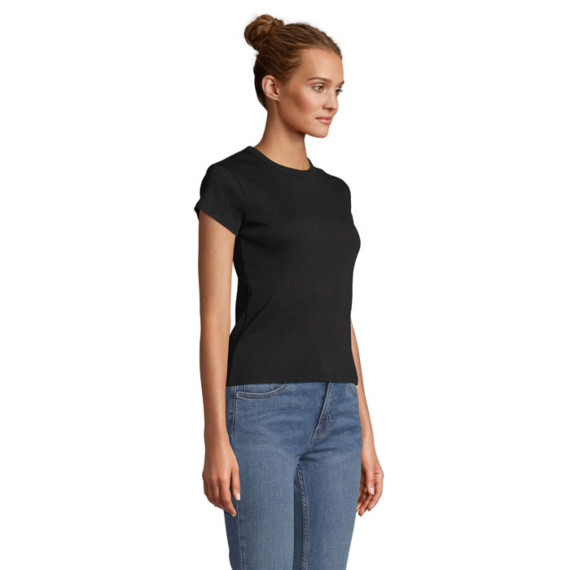 SARA, SARA WOMEN'S RIBBED T-SHIRT