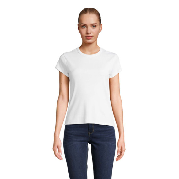 SARA, SARA WOMEN'S RIBBED T-SHIRT