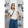 SARA, SARA WOMEN'S RIBBED T-SHIRT