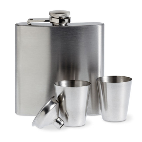 SLIMMY FLASK SET, Placatka s kalíšky