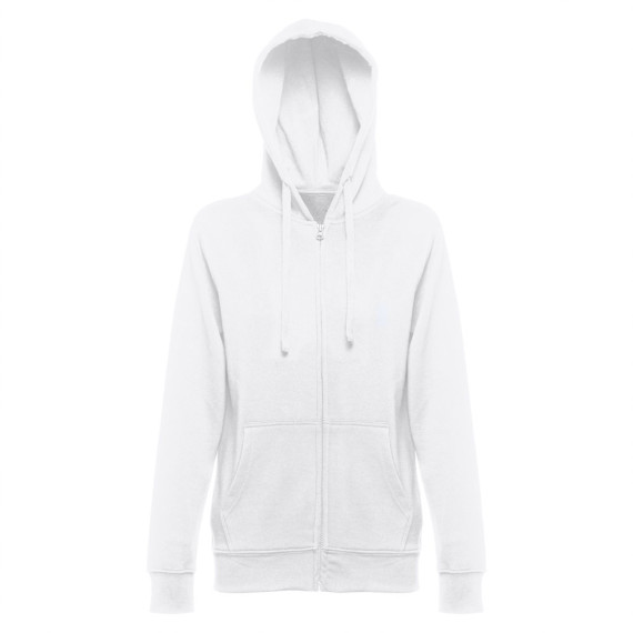 THC AMSTERDAM WOMEN WH. Dámská mikina s kapucí a zapínáním na zip